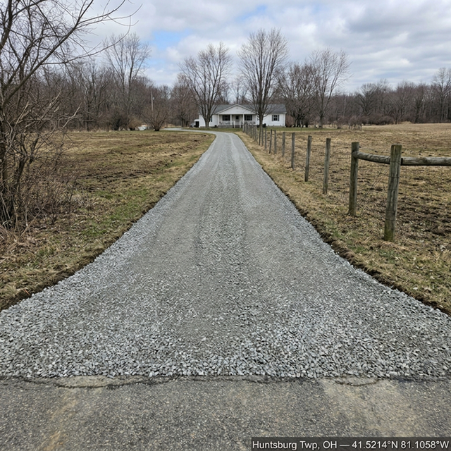 After: Full crown restoration, ruts eliminated — Huntsburg Township, Geauga County